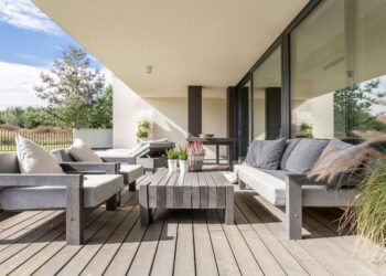 Strefa relaksu na tarasie